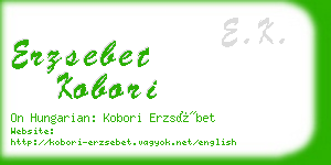 erzsebet kobori business card